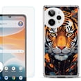 thumbnail image 1 of Phone Case for ATT Motivate Pro 2, with Screen Protector, by OneToughShield - Cyberpunk Tiger, 1 of 5