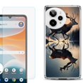 thumbnail image 1 of Phone Case for ATT Motivate Pro 2, with Screen Protector, by OneToughShield - Deer Running, 1 of 5
