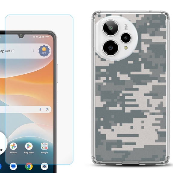 Phone Case for ATT Motivate Pro 2, with Screen Protector, by OneToughShield - Digital Camo