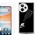 thumbnail image 1 of Phone Case for ATT Motivate Pro 2, with Screen Protector, by OneToughShield - Dolphin Music, 1 of 5
