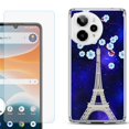 thumbnail image 1 of Phone Case for ATT Motivate Pro 2, with Screen Protector, by OneToughShield - Eiffel Tower Stars, 1 of 5