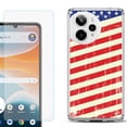 thumbnail image 1 of Phone Case for ATT Motivate Pro 2, with Screen Protector, by OneToughShield - Flag / USA, 1 of 5