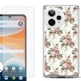 thumbnail image 1 of Phone Case for ATT Motivate Pro 2, with Screen Protector, by OneToughShield - Floral/Rose, 1 of 5