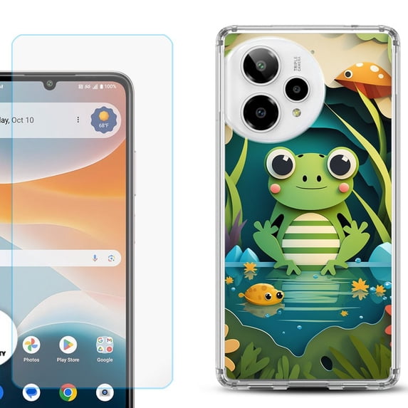 Phone Case for ATT Motivate Pro 2, with Screen Protector, by OneToughShield - Frog Craft