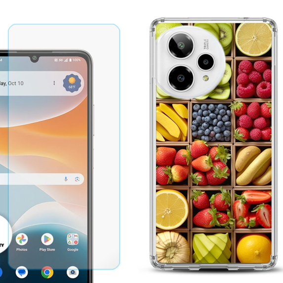 Phone Case for ATT Motivate Pro 2, with Screen Protector, by OneToughShield - Fruit Box