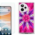 thumbnail image 1 of Phone Case for ATT Motivate Pro 2, with Screen Protector, by OneToughShield - Kaleidoscope Rose, 1 of 5