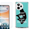 thumbnail image 1 of Phone Case for ATT Motivate Pro 2, with Screen Protector, by OneToughShield - Keep Calm / Dancing, 1 of 5