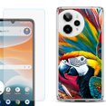 thumbnail image 1 of Phone Case for ATT Motivate Pro 2, with Screen Protector, by OneToughShield - Macaw, 1 of 5