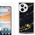 thumbnail image 1 of Phone Case for ATT Motivate Pro 2, with Screen Protector, by OneToughShield - Marble / Lava, 1 of 5