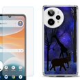 thumbnail image 1 of Phone Case for ATT Motivate Pro 2, with Screen Protector, by OneToughShield - Midnight Safari, 1 of 5