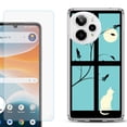 thumbnail image 1 of Phone Case for ATT Motivate Pro 2, with Screen Protector, by OneToughShield - Moon/Cat, 1 of 5
