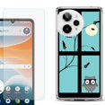 thumbnail image 1 of Phone Case for ATT Motivate Pro 2, with Screen Protector, by OneToughShield - Moon Owl, 1 of 5