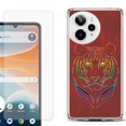 thumbnail image 1 of Phone Case for ATT Motivate Pro 2, with Screen Protector, by OneToughShield - Night Tiger, 1 of 5