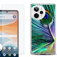 thumbnail image 1 of Phone Case for ATT Motivate Pro 2, with Screen Protector, by OneToughShield - Peacock Feather, 1 of 5