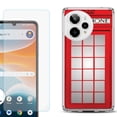 thumbnail image 1 of Phone Case for ATT Motivate Pro 2, with Screen Protector, by OneToughShield - Phone Booth Red, 1 of 5
