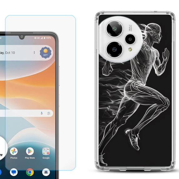 Phone Case for ATT Motivate Pro 2, with Screen Protector, by OneToughShield - Runner