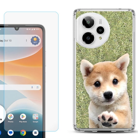 Phone Case for ATT Motivate Pro 2, with Screen Protector, by OneToughShield - Shiba