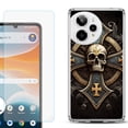 thumbnail image 1 of Phone Case for ATT Motivate Pro 2, with Screen Protector, by OneToughShield - Skull Art, 1 of 5