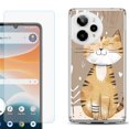 thumbnail image 1 of Phone Case for ATT Motivate Pro 2, with Screen Protector, by OneToughShield - Smiling Cat, 1 of 5