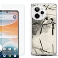 thumbnail image 1 of Phone Case for ATT Motivate Pro 2, with Screen Protector, by OneToughShield - Springtime Birds, 1 of 5