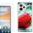 thumbnail image 1 of Phone Case for ATT Motivate Pro 2, with Screen Protector, by OneToughShield - Strawberry, 1 of 5