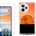 thumbnail image 1 of Phone Case for ATT Motivate Pro 2, with Screen Protector, by OneToughShield - Sunset Dachshund, 1 of 5