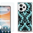 thumbnail image 1 of Phone Case for ATT Motivate Pro 2, with Screen Protector, by OneToughShield - Victorian Blue/Black, 1 of 5