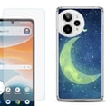 thumbnail image 1 of Phone Case for ATT Motivate Pro 2, with Screen Protector, by OneToughShield - Whimsical Moon, 1 of 5