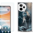 thumbnail image 1 of Phone Case for ATT Motivate Pro 2, with Screen Protector, by OneToughShield - Wolf Winter, 1 of 5