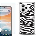thumbnail image 1 of Phone Case for ATT Motivate Pro 2, with Screen Protector, by OneToughShield - Zebra B/W, 1 of 5