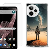 Phone Case for ATT Verge 2 5G, with Screen Protector, by OneToughShield - Astronaut Milkyway