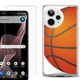 thumbnail image 1 of Phone Case for ATT Verge 2 5G, with Screen Protector, by OneToughShield - Basketball, 1 of 5