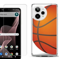 Phone Case for ATT Verge 2 5G, with Screen Protector, by OneToughShield - Basketball