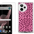 thumbnail image 1 of Phone Case for ATT Verge 2 5G, with Screen Protector, by OneToughShield - Cheetah Pink, 1 of 5