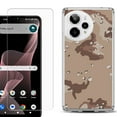 thumbnail image 1 of Phone Case for ATT Verge 2 5G, with Screen Protector, by OneToughShield - Desert Camo, 1 of 5