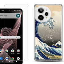 Phone Case for ATT Verge 2 5G, with Screen Protector, by OneToughShield - Great Wave