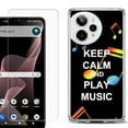 thumbnail image 1 of Phone Case for ATT Verge 2 5G, with Screen Protector, by OneToughShield - Keep Calm Music, 1 of 5