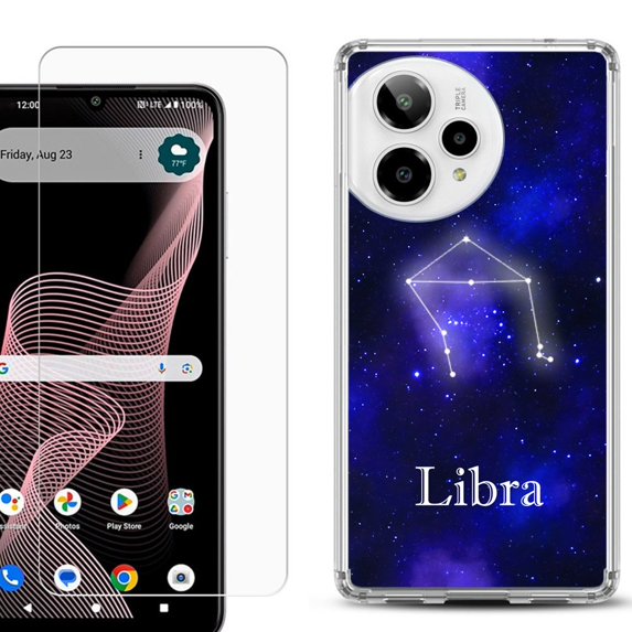 Phone Case for ATT Verge 2 5G, with Screen Protector, by OneToughShield - Libra