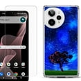 thumbnail image 1 of Phone Case for ATT Verge 2 5G, with Screen Protector, by OneToughShield - Star Trails Tree, 1 of 5