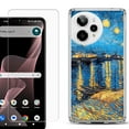 thumbnail image 1 of Phone Case for ATT Verge 2 5G, with Screen Protector, by OneToughShield - Starry Night Rhone, 1 of 5