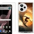 thumbnail image 1 of Phone Case for ATT Verge 2 5G, with Screen Protector, by OneToughShield - Surfing, 1 of 5