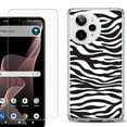 thumbnail image 1 of Phone Case for ATT Verge 2 5G, with Screen Protector, by OneToughShield - Zebra B/W, 1 of 5