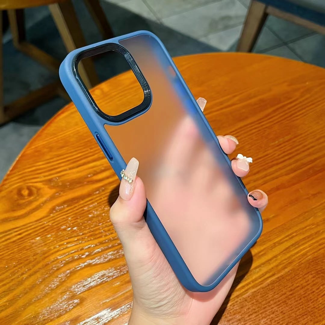 Phone Case for Apple 15 Skin Sense Phone Case Frosted Semitransparent IPhone14 Anti-Fingerprint 13ProMax Protective Case Xr