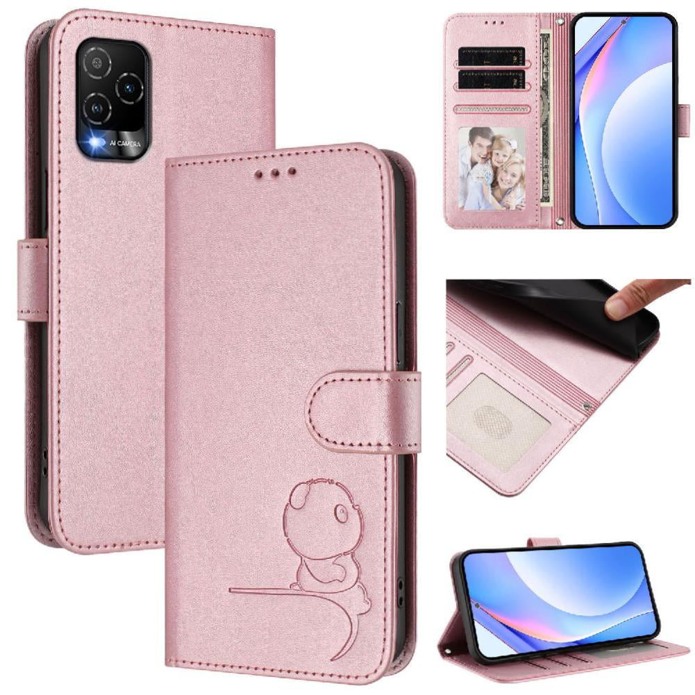 Phone Case for Blu View 5 Pro Rfid Blocking Flip Folio Card Slots Holder Kickstand Pu Leather Magnetic