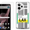 thumbnail image 1 of Phone Case for Cricket Icon Plus 2026, with Screen Protector, by OneToughShield - Airport Tag / Los Angeles, 1 of 5