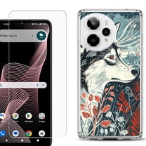 Phone Case for Cricket Icon Plus 2026, with Screen Protector, by OneToughShield - Calm Husky