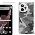 thumbnail image 1 of Phone Case for Cricket Icon Plus 2026, with Screen Protector, by OneToughShield - Camo B/W, 1 of 5
