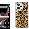 thumbnail image 1 of Phone Case for Cricket Icon Plus 2026, with Screen Protector, by OneToughShield - Cheetah Gold/Black, 1 of 5