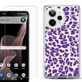 thumbnail image 1 of Phone Case for Cricket Icon Plus 2026, with Screen Protector, by OneToughShield - Cheetah Purple, 1 of 5