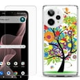 thumbnail image 1 of Phone Case for Cricket Icon Plus 2026, with Screen Protector, by OneToughShield - Colorful Tree, 1 of 5